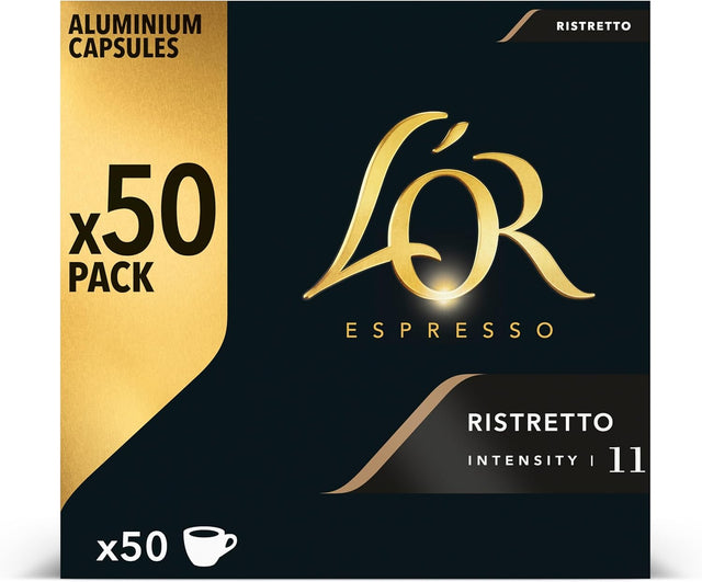 Capsules Espresso compatibles Nespresso Original & L’OR Barista – Pack de 50
